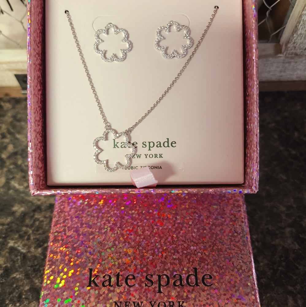 Kate Spade earrings and necklace set